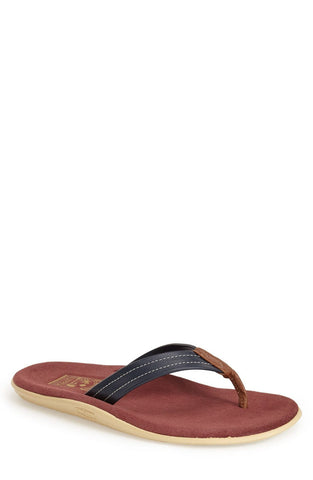 Leather & Suede Thong Sandal (Men)