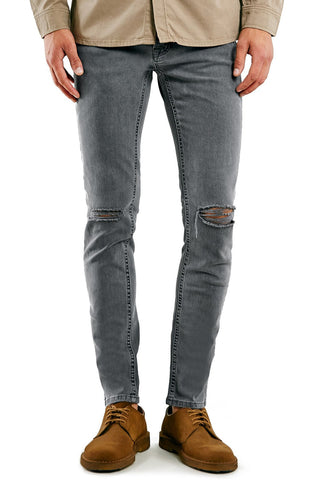 Ripped Stretch Skinny Fit Jeans