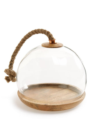 Thirstystone - 'Urban Farm' Glass Domed Wooden Serving Tray - shop on Greybox