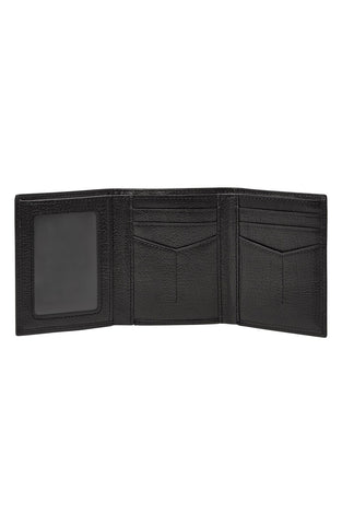 'Omega' Leather Trifold Wallet