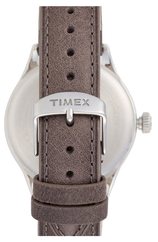 Timex® - 'Originals' Leather Strap Watch, 40mm - shop on Greybox