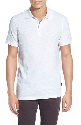 Green Label 'Bryant' Trim Fit Slub Cotton Polo