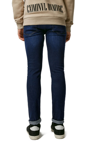 Repaired Stretch Skinny Fit Jeans