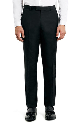 Topman - Slim Fit Black Twill Suit Trousers - shop on Greybox