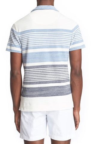 Stripe Cotton Terry Polo