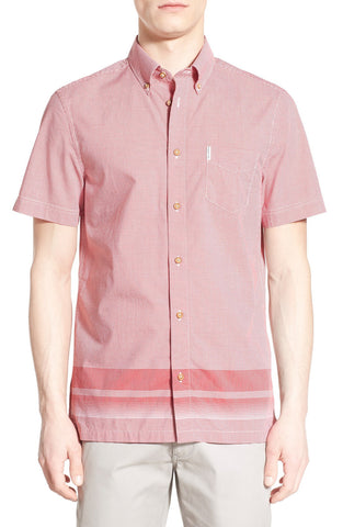 Print Short Sleeve Woven Shirt