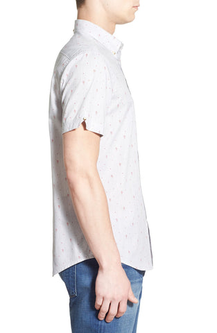 'Seaside' Print Short Sleeve Woven Shirt