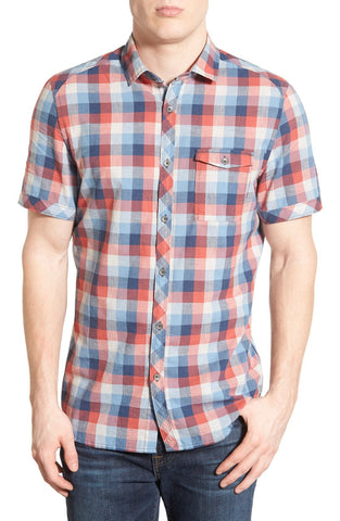 Jeremiah - 'Kent' Regular Fit Short Sleeve Check Short Sleeve Sport Shirt - shop on Greybox