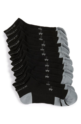 Under Armour - 'Resistor 3.0' No-Show Socks (6-Pack) - shop on Greybox
