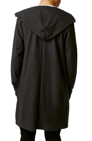Topman - Super Longline Open Drape Hoodie - shop on Greybox