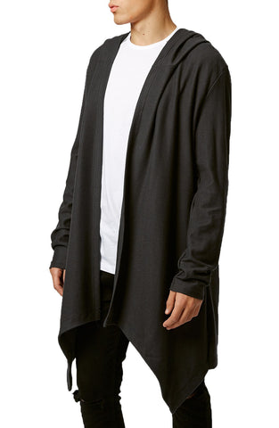 Topman - Super Longline Open Drape Hoodie - shop on Greybox