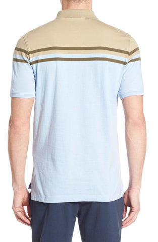 Trim Fit Chest Stripe Jersey Polo