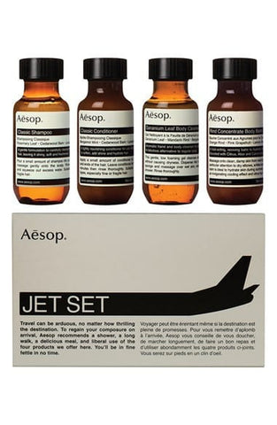 Aesop - 'Jet Set' Shampoo, Conditioner, Body Cleanser & Body Balm Travel Kit - shop on Greybox