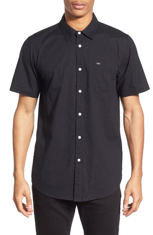 Obey - 'Lark' Trim Fit Solid Woven Shirt - shop on Greybox