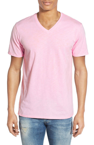 Slub Cotton V-Neck T-Shirt