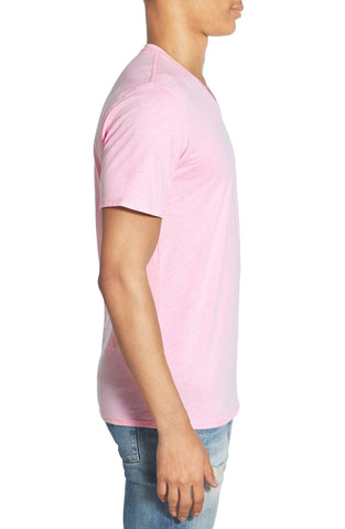 Slub Cotton V-Neck T-Shirt