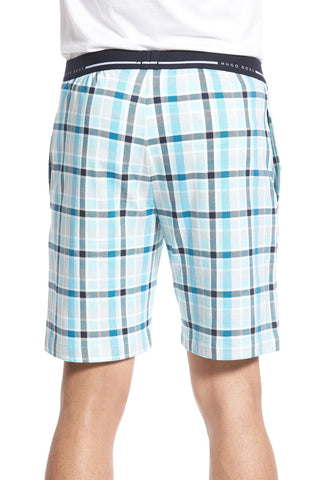 BOSS - 'Relax' Plaid Jersey Lounge Shorts - shop on Greybox