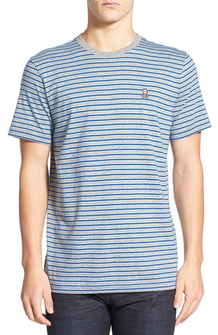 Pima Cotton Stripe Crewneck T-Shirt