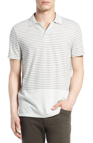 Stripe Cotton Blend Polo