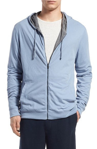 Reversible Pima Cotton Full Zip Hoodie