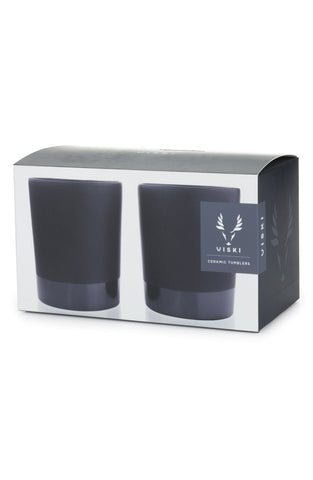 true fabrications - Black Tumblers (Set of 2) - shop on Greybox