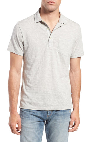 Slim Fit Short Sleeve Microstripe Jersey Polo