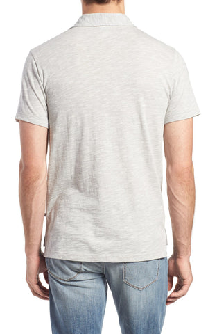 Slim Fit Short Sleeve Microstripe Jersey Polo