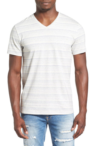 'Cirrus' Stripe V-Neck T-Shirt