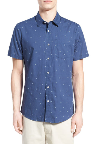 Volcom - 'Royal Flush' Print Short Sleeve Woven Shirt - shop on Greybox