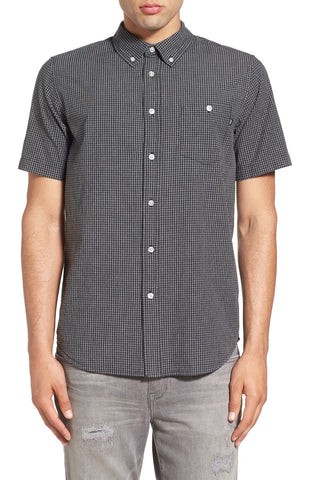 Obey - 'Keene' Trim Fit Short Sleeve Gingham Woven Shirt - shop on Greybox