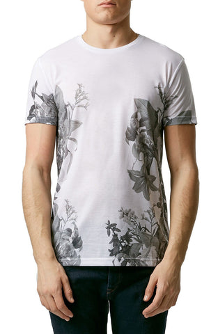 Topman - Lily Floral Print T-Shirt - shop on Greybox