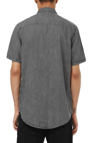Short Sleeve Denim Woven Shirt