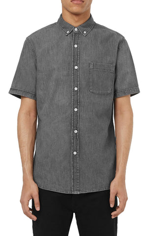 Short Sleeve Denim Woven Shirt