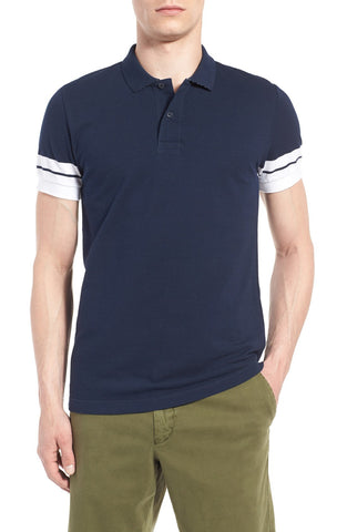 Stripe Sleeve Polo