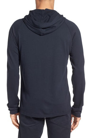 Raglan Sleeve Cotton Blend Hoodie