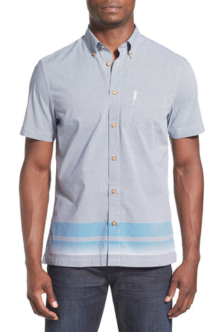 Print Short Sleeve Woven Shirt