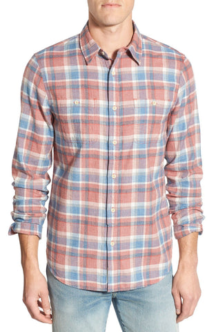 Herringbone Plaid Shirt