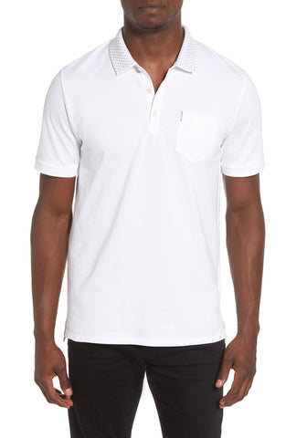 Paisley Collar Piqué Polo