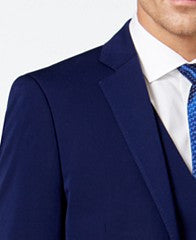 Calvin Klein Navy Solid Big and Tall Slim-Fit Vested Suit