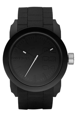 DIESEL® - 'Double Down' Round Silicone Strap Watch, 44mm - shop on Greybox