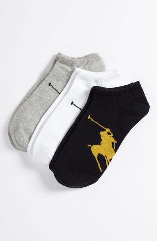 Polo Ralph Lauren - No-Show Socks (3-Pack) (Men) - shop on Greybox