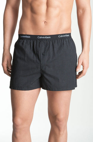 Calvin Klein - 'Matrix' Slim Fit Woven Boxers (Online Only) - shop on Greybox