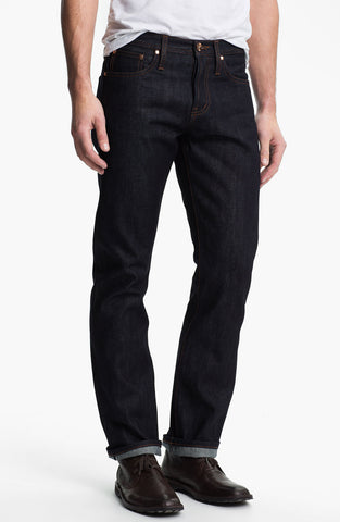 'UB301' Straight Leg Raw Selvedge Jeans (Indigo)