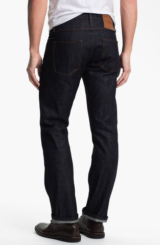 'UB301' Straight Leg Raw Selvedge Jeans (Indigo)