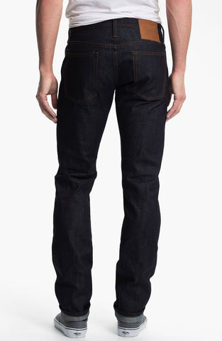 'UB201' Tapered Fit Raw Selvedge Jeans (Indigo)