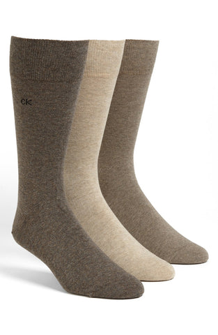 Calvin Klein - Cotton Blend Socks (Assorted 3-Pack) - shop on Greybox