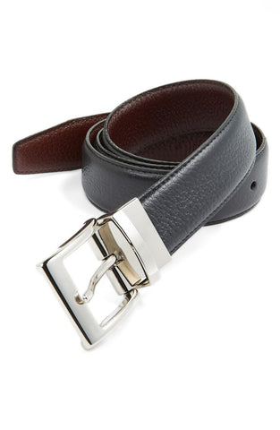 Trafalgar - 'Dorado' Reversible Leather Belt - shop on Greybox