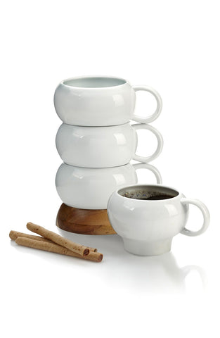 Nambé - 'Bulbo' Stack of Coffee Mugs (Set of 4) - shop on Greybox