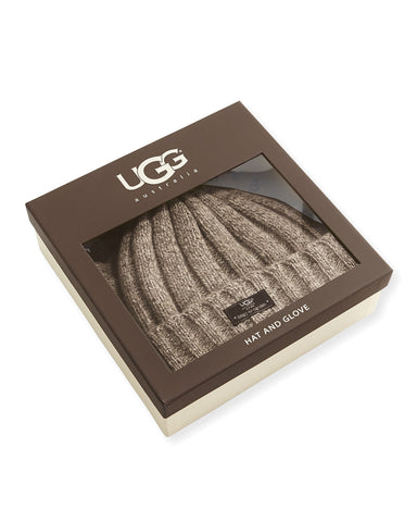 UGG - Men's Hat and Glove Box Set, Oatmeal - shop on Greybox