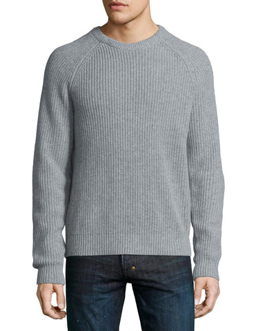 Michael Kors - Ribbed Crewneck Sweater, Gray - shop on Greybox